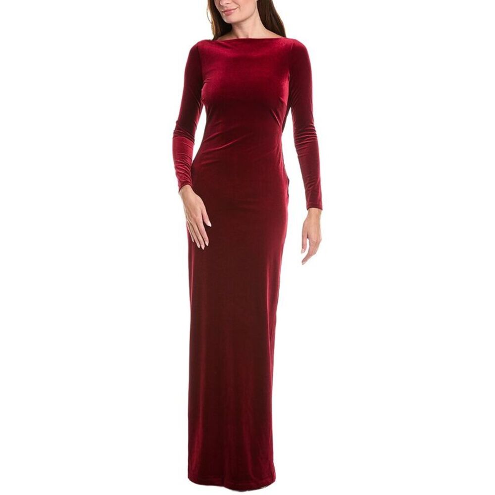 Retrofête Womens  Alizee Velvet Dress, Red